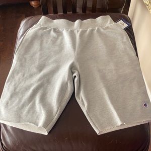 Champion OXFORD GRAY reverse weave cut off shorts
